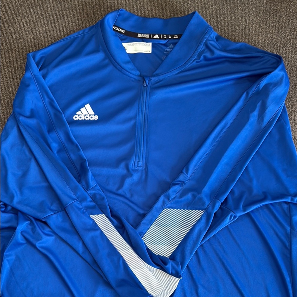 Adidas Blue Long Sleeve Pullover